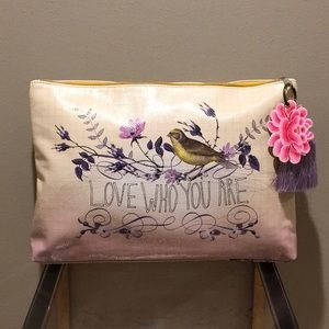 Coated Canvas “Love Who You Are” Bag